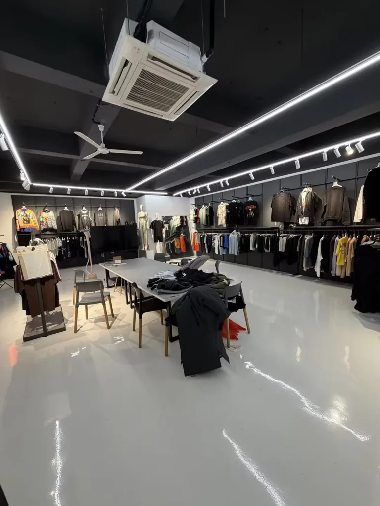 DETOSUN sample showroom for apparel product review