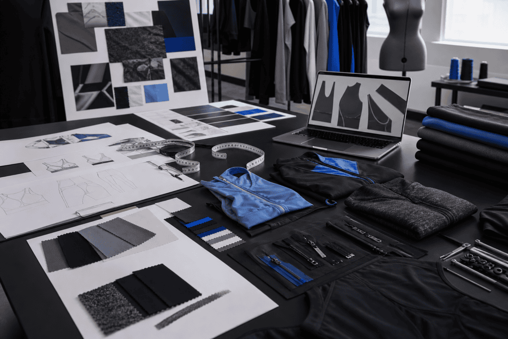Activewear sampling and prototyping studio for custom clothing brands