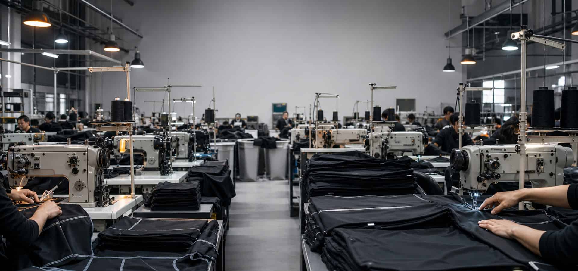 Custom apparel production floor cover image