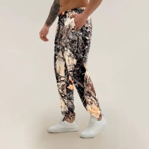 Custom Men's Plus Size Athletic Pant 280grams 80%Cotton 20%Polyester Digital Print Knitted Personalized Wholesale Jogging Pants