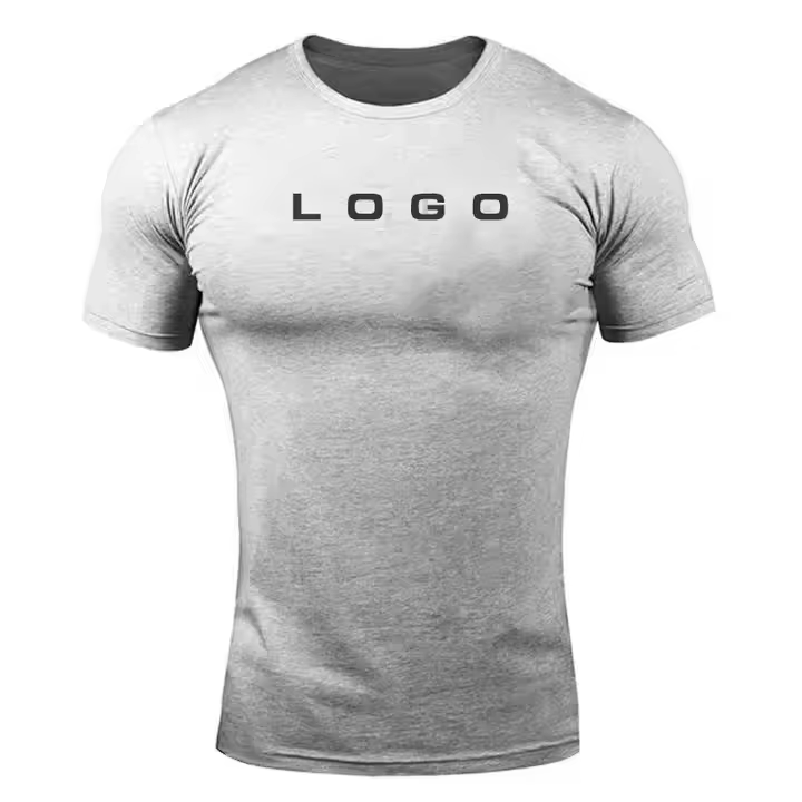 Custom Men Shirt Gym Wear Compression Tee Shirt Homme Cotton Gym Tops for Men Gym Shirt