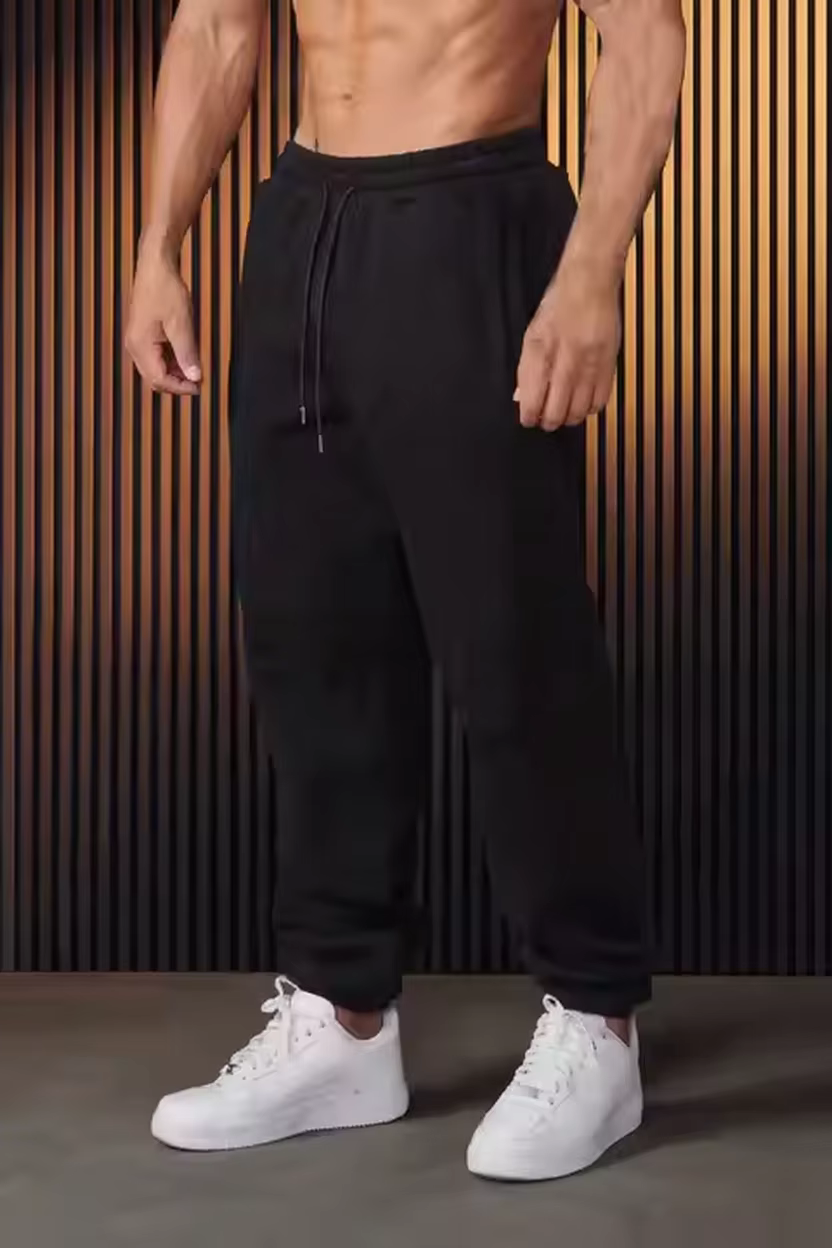 Custom Men's Gym Sports Joggers High Quality Heavyweight Cotton Running Sports Sweatpants Casual Men's Fabric
