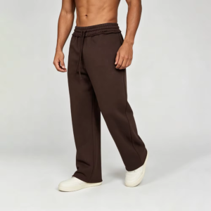 ODM Wholesale Men's Plus Size Casual Pants Heavyweight 100%cotton Gym Men's Joggers Straight Leg Custom Print Men's Pants