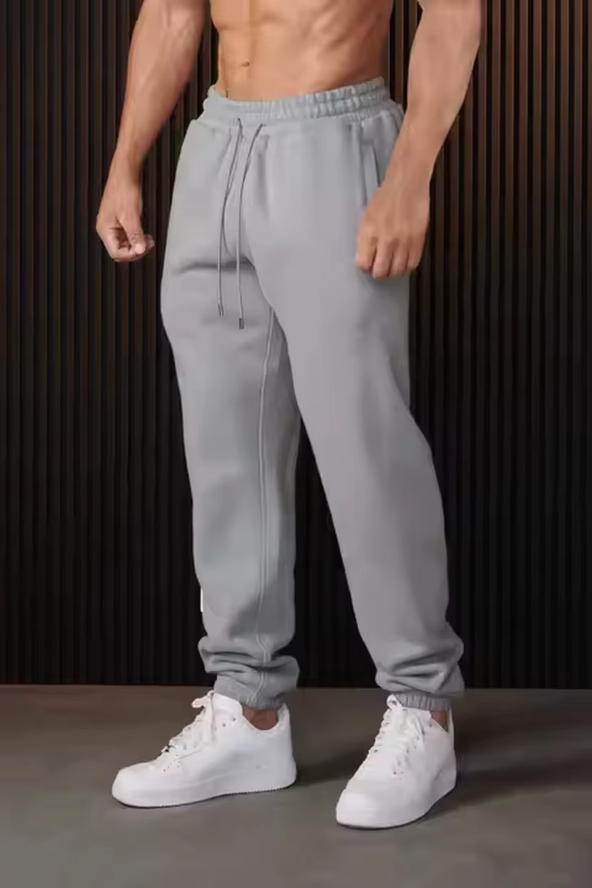 Custom Men's Gym Sports Joggers High Quality Heavyweight Cotton Running Sports Sweatpants Casual Men's Fabric
