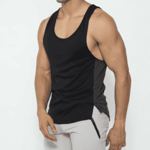 High-Quality Custom Men Gym Stringer Tank Top Workout Running Fitness Sublimation Embroidery Vest Cotton Blank for Men