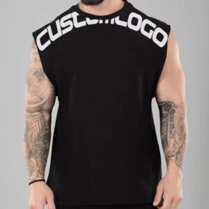 New Style Custom Embroider Logo Tank Tops Cotton Sleeveless Blank Fitness Gym Workout SportTank Tops