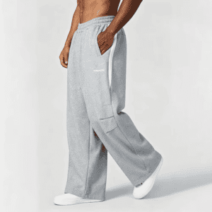 Wholesale Men's Casual Baggy Pure Cotton Joggers Training Gym Fitness Men's Oversize Pants Custom Printing Color Men's Pants
