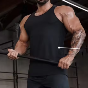 Men's Custom logo Sports Vest Men's Outdoor Running Leisure Sports Sleeveless I-shaped Fitness Vest Men's Gym tank Tops