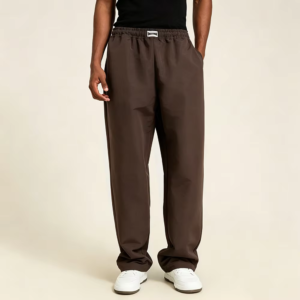 OEM Wholesale Men's Casual Streetwear Gym Joggers Pants Plus Size Polyester Men's Joggers Wide Leg Men's Pants