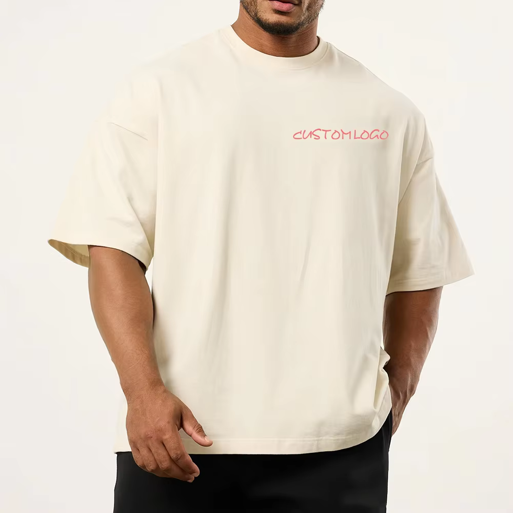 Men's Custom Blank Cotton Dtg Printing t Shirts Summer Running  Oversize Plain Short Sleeve Polyester Streetwear  Shirts