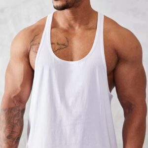 Men's Custom logo Sport Gym tank Top Stringers and Tanks  Quick Dry Workout for Sleeveless Men tank Tops