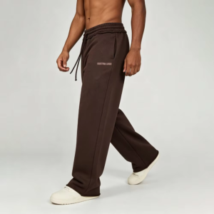 ODM Wholesale Men's Plus Size Casual Pants Heavyweight 100%cotton Gym Men's Joggers Straight Leg Custom Print Men's Pants