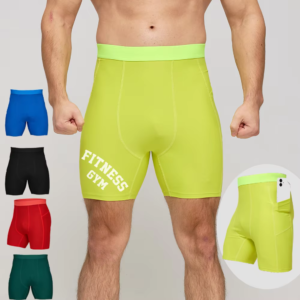 Men's Custom Compression Shorts Men's Running Quick Dry Gym Boxer Shorts Compression Boxer Sports Shorts for Men Manufacturer