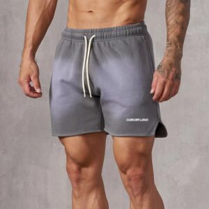 Men's Custom Cotton Acid Wash Gym Shorts High-quality Men's Summer Running Workout Sports Streetwear Embroidery logo Shorts