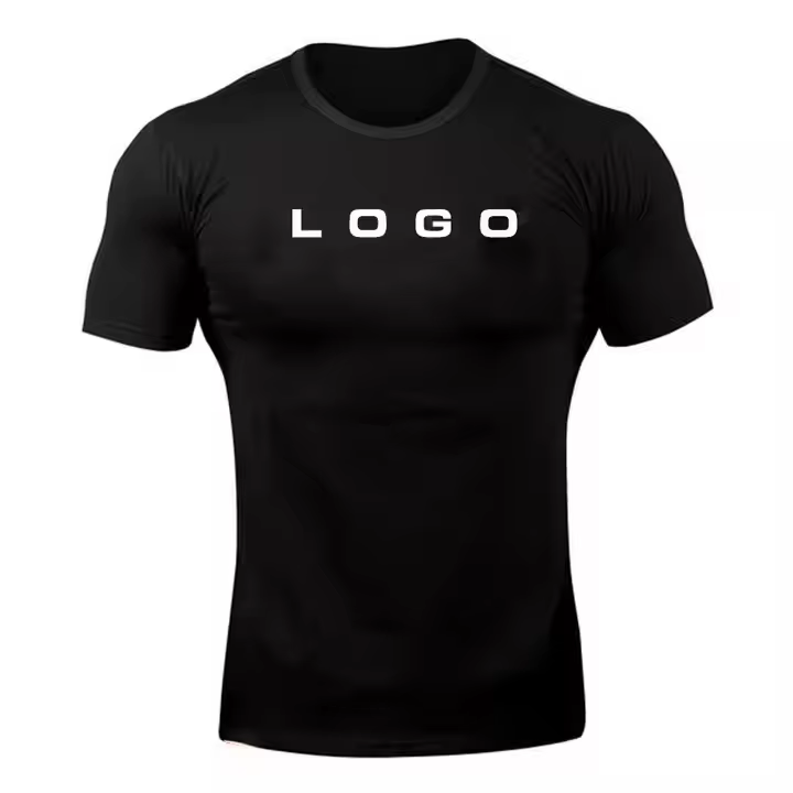 Custom Men Shirt Gym Wear Compression Tee Shirt Homme Cotton Gym Tops for Men Gym Shirt