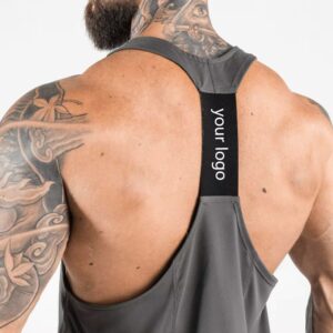 Wholesale Oversized Men's Vests Custom LOGO Sports Workout Vest Men Fitness Sleeveless Customized Plus Size GYM Men's Tank Tops