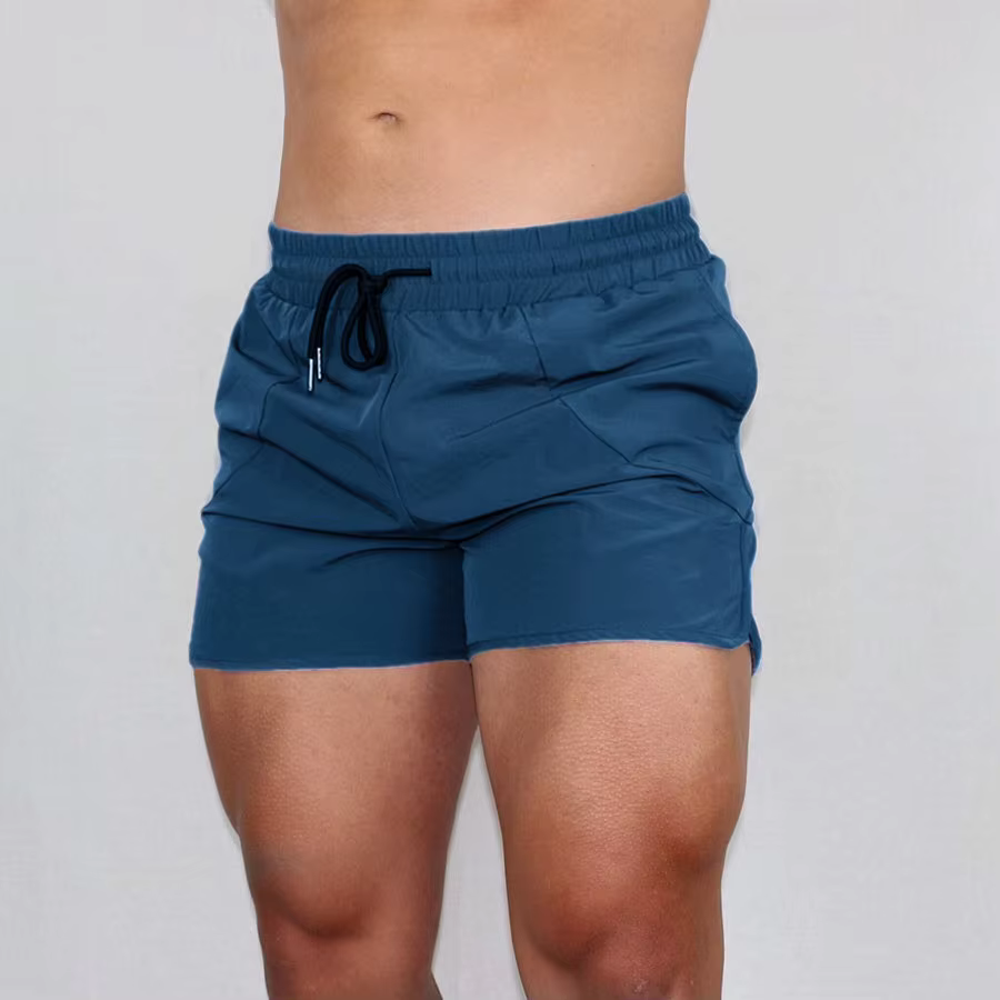 Direct From Manufacturer Quick Drying Breathable Elastic Fitness Shorts for Men Cotton Three-Quarter Pants Washed Decoration