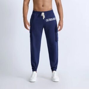 Custom Men's Oversized Streetwear Blank Sweatpants Gym Running Sport Breathable Cargo Jogger Pants Heat-Transfer Printing Jogger