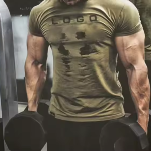 Custom Men Shirt Gym Wear Compression Tee Shirt Homme Cotton Gym Tops for Men Gym Shirt