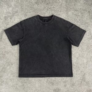 Heavyweight Bulk t Shirts for Men High Quality  Acid Wash t Shirt Designer Streetwear Gym 100% Cotton Oversized Men's T-shirts