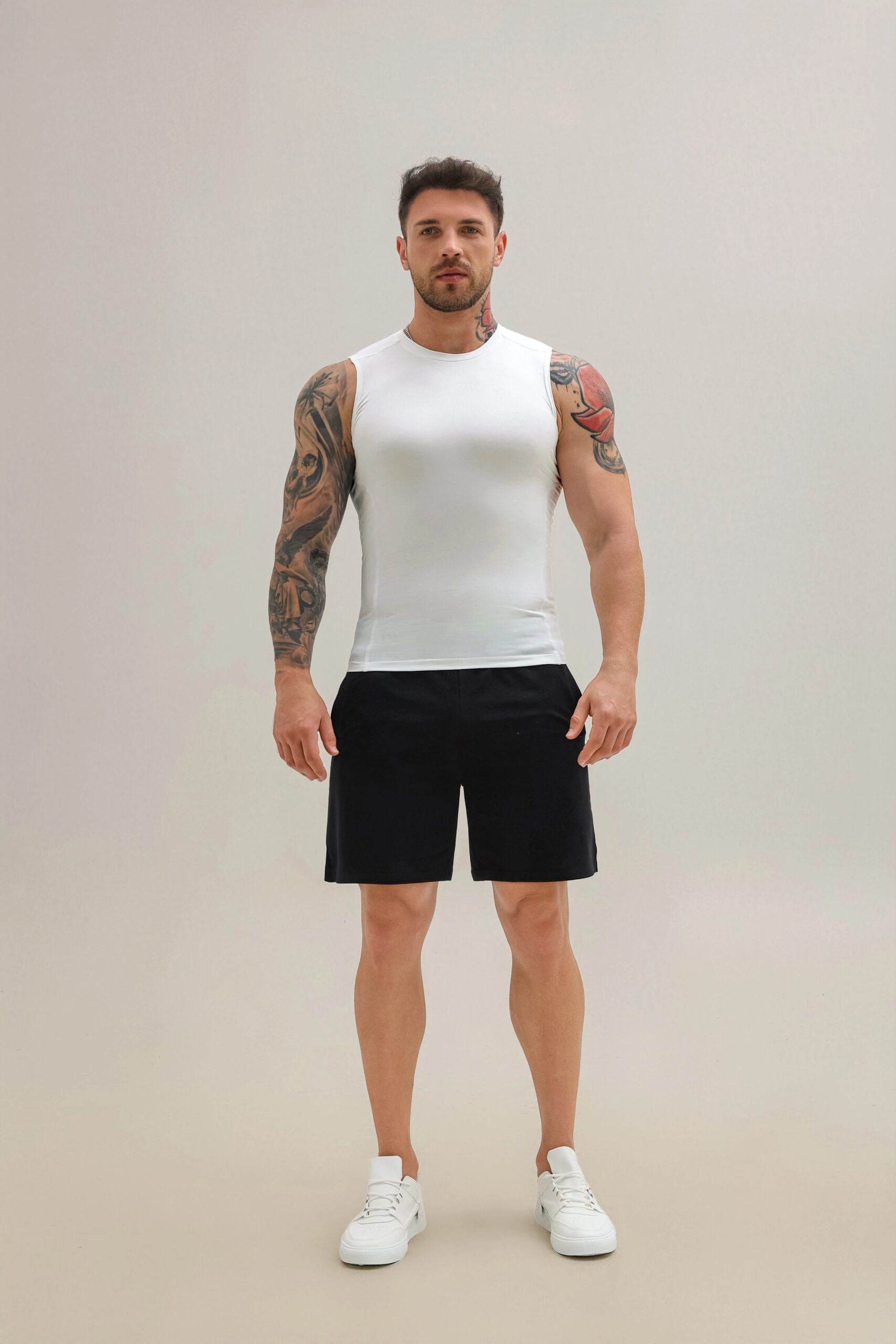 Custom Mens logo Men Gym tank Top Muscle Sleeveless Running Stringer Fitness Sports Workout Vest for Men