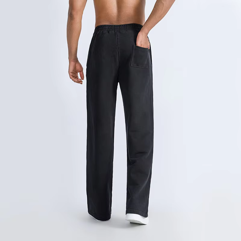 Custom 400 GSM Blank Straight Leg Joggers Pants for Men Baggy Flared Baggy Sample Jogger Pants for Men Joggers Men