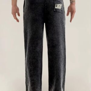 Men's High Quality Oversize 100%Cotton Acid Wash Printed Straight Leg Pants Gym Sport Training Vintage Pants Jogger Manufacturer