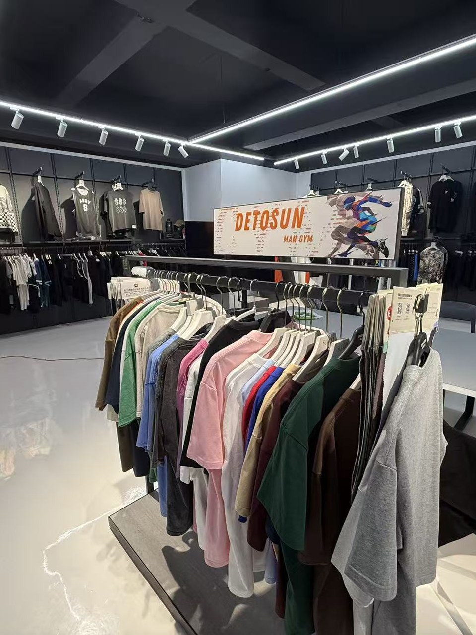 DETOSUN apparel sample room for fit review