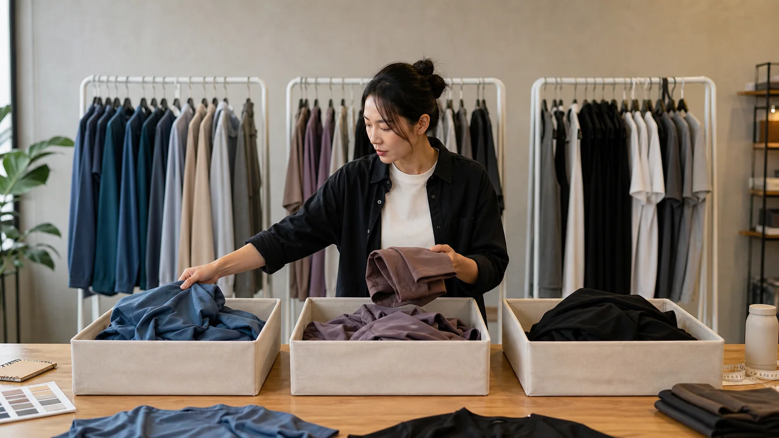 Buyer comparing supply models for OEM, ODM, private label and wholesale fitness wear
