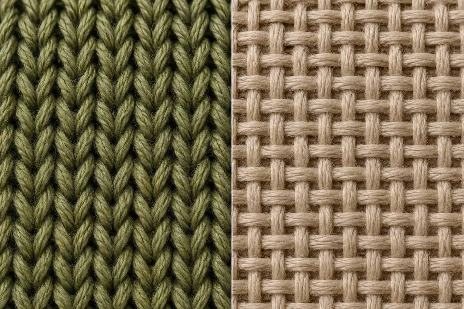 Close-up of woven fabric textures for activewear clothing.