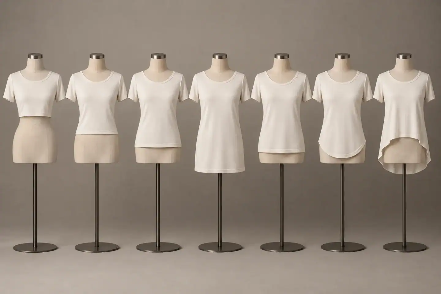 Cropped, waist, hip and tunic lengths with varied hems
